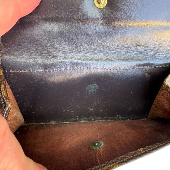 Louis Vuitton Vintage Monogram Canvas Trifold Wallet Card Holder Checkbook Cover - Picture 13 of 16